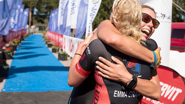 Nästan dubbelt så många kvinnor är anmälda till den olympiska distansen i Vansbro Triathlon 2019. Foto: Mickan Palmqvist