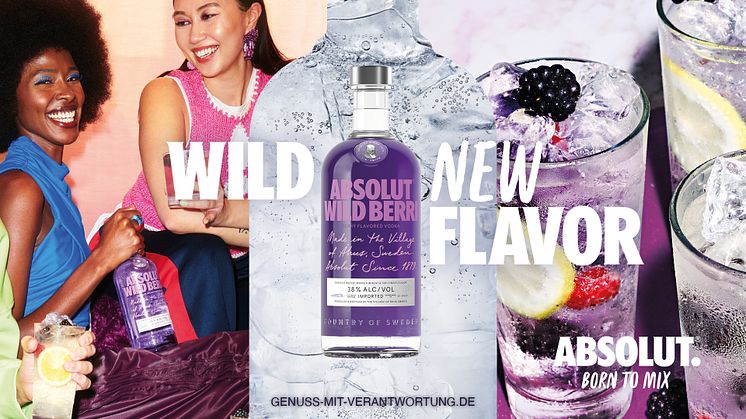 Absolut Vodka vergrößert seine Flavor-Range mit Absolut Wild Berri