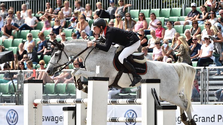 Bruce Goodin tävlar på Elmia Scandinavian Horse Show. Foto: Haide Westring