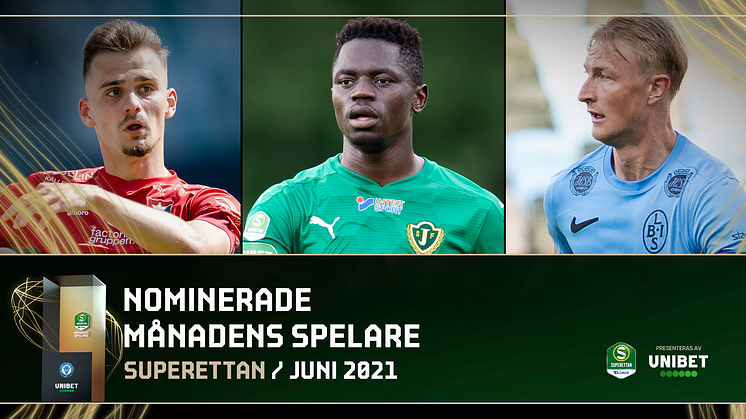 Dags att utse juni månads bästa spelare och tränare i Superettan