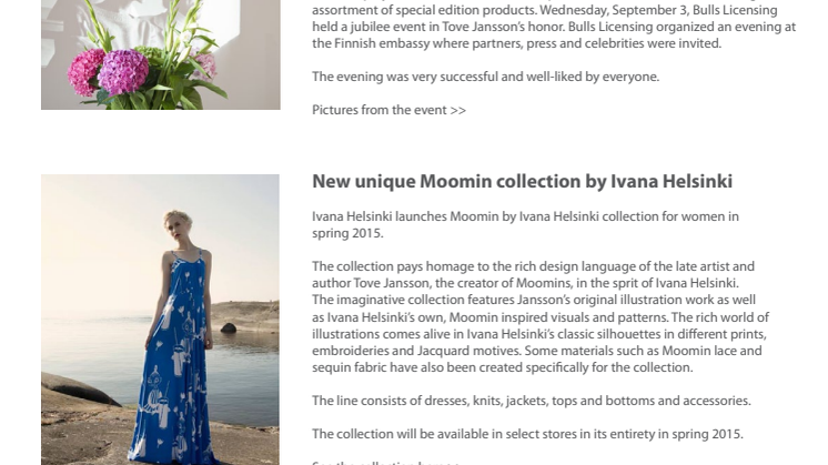Moomin News, September 2014