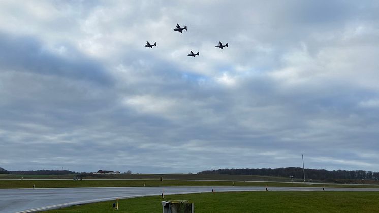 Julkulan över Ängelholm Helsingborg Airport från tidigare år.