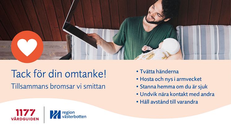 Exempel från Region Västerbottens kampanj Omtanke