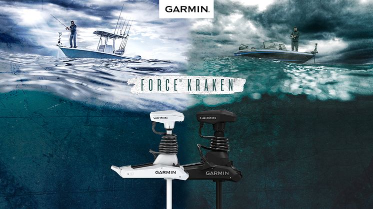 Garmin lancerer Force Kraken og udvider sin prisvindende trollingmotorserier til et bredere udvalg af både