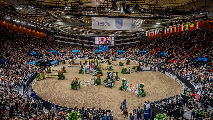 På onsdag väntar totalfinal i ATG Riders League i Scandinavium. Foto: Johan Lilja/Gothenburg Horse Show