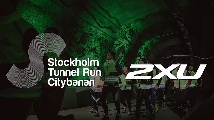 2XU inleder samarbete med Stockholm Tunnel Run Citybanan 2017