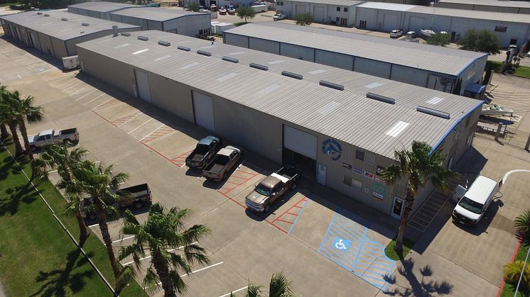 High res image - Cox Powertrain - Elite Diesel aerial view Kemah, Texas facility