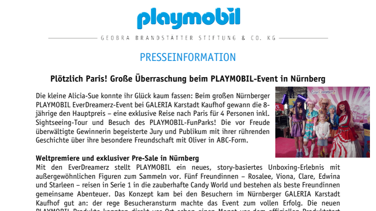 Plötzlich Paris! Große Überraschung beim PLAYMOBIL-Event in Nürnberg