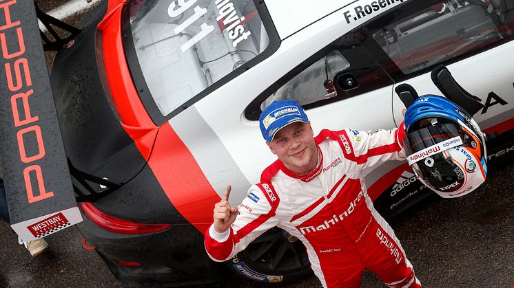 Racingstjärnan Felix Rosenqvist kör Porsche Mobil1 Supercup på Spa-Francorchamps!