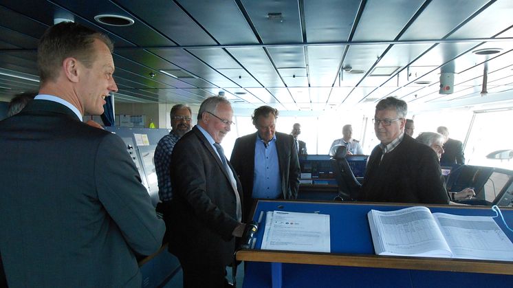 Wirtschaftsausschuss des Landtages Schleswig-Holstein zu Besuch bei Scandlines