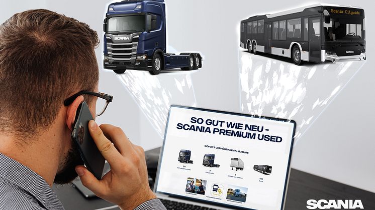 "Scania Premium Used“ in neuem Look und jetzt mit gebrauchten Reise- und Stadtbussen