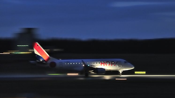 Air France HOP aircraft at Billund airport