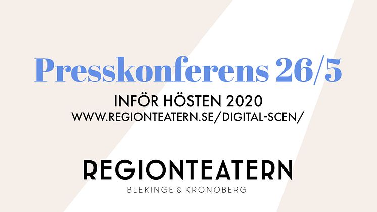 Presskonferens 26 maj inför hösten 2020