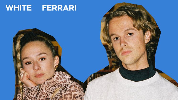 Omslag "White Ferrari" - Isak Danielson & Alba August.