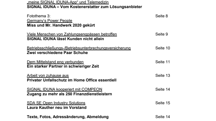 Tipps und Themen 5-2020