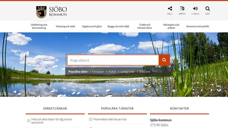Pressinbjudan: Sjöbo kommun lanserar ny hemsida