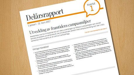 Akademiska Hus delårsrapport 1 januari – 31 mars 2017