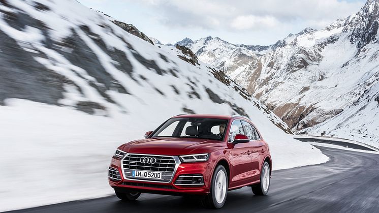 Audi med quattro nr 8 mio er en Q5 quattro i Garnet red