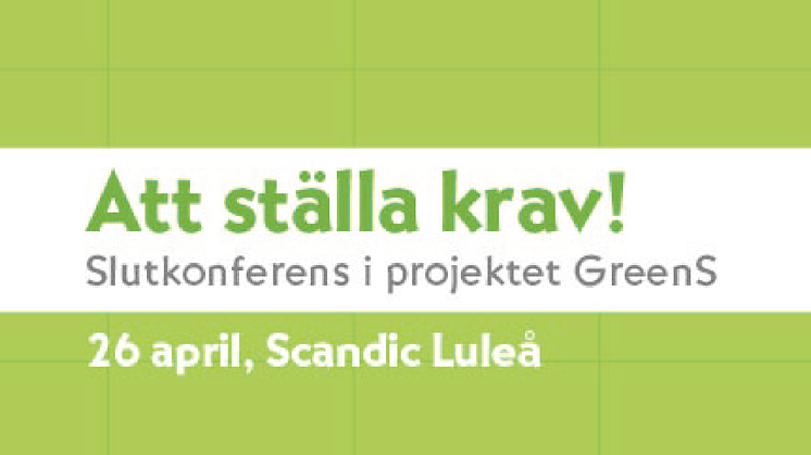 Välkommen till konferens om att öka andelen grön offentlig upphandling i Norrbotten