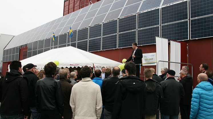 Per Bengtsson, affärsområdeschef Wexnet inviger Green Data Center