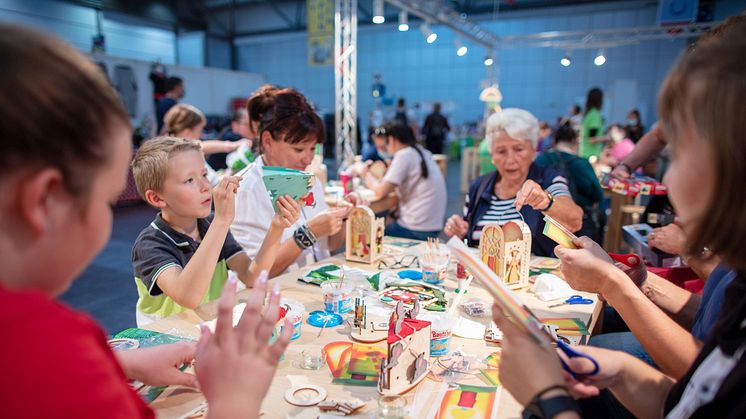 Workshop zum kreativen Gestalten auf der modell-hobby-spiel - Foto: Leipziger Messe / Jörg Singer 