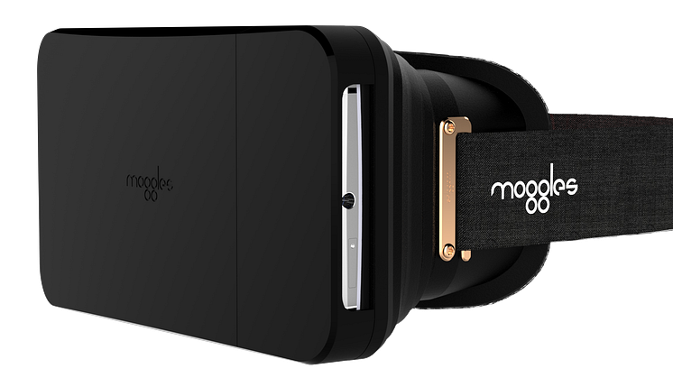 Sneak peek av Moggles nya, hopfällbara VR-headset, leverans i början av 2016