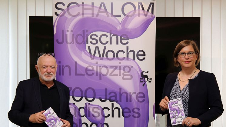 Küf Kaufmann und Dr. Skadi Jennicke stellen das Programm der Jüdischen Woche 2021 vor - Foto: Julia Franke