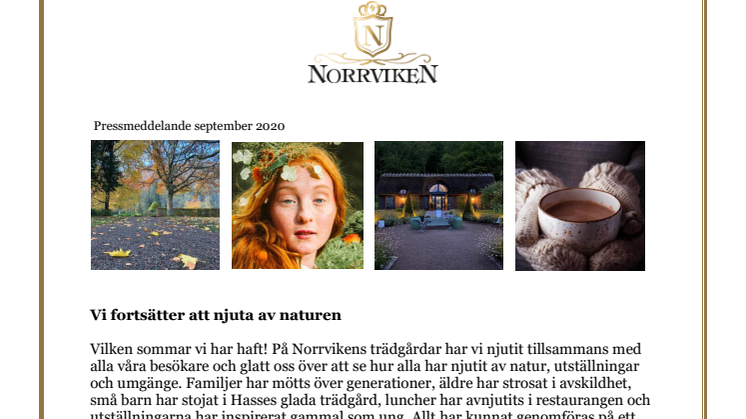 Vi fortsätter att njuta av naturen på Norrvikens Trädgårdar