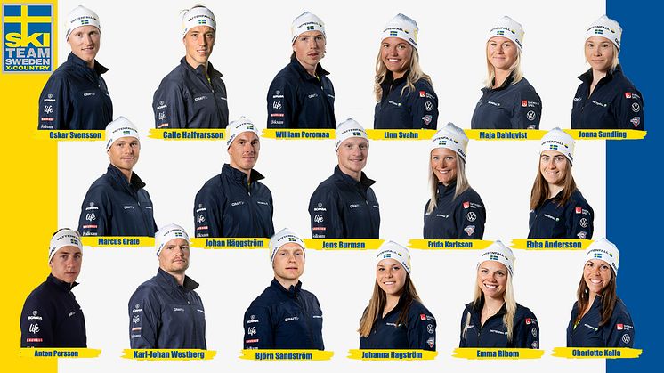 17 svenska åkare är uttagna till VM i Oberstdorf.