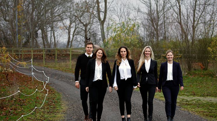 Fr.v. Mose Karlsson, Nina Ollhage, Leila M. Nilsson, Sandra Irming, Francine Wind