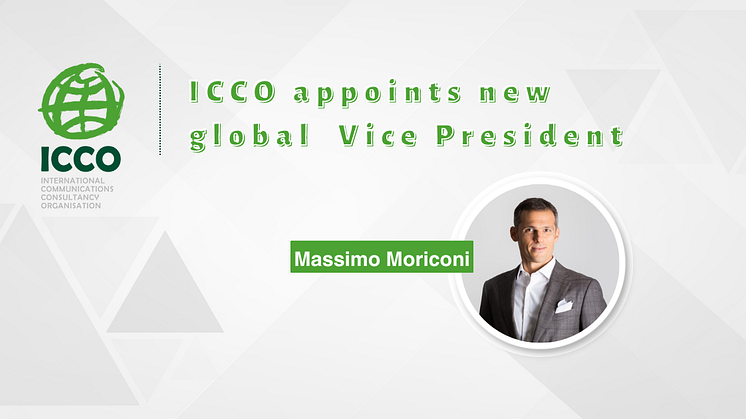 ICCO Welcomes Massimo Moriconi as New Global Vice President Following Recent Elections