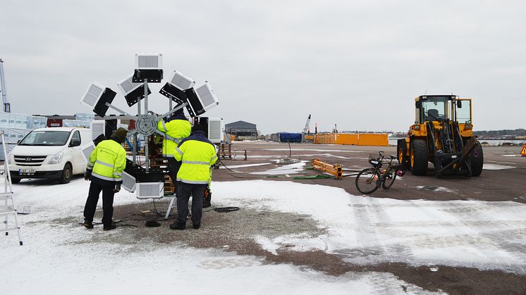 Smålandshamnar Oskarshamn - Först i Sverige med Titan LED mastbelysning