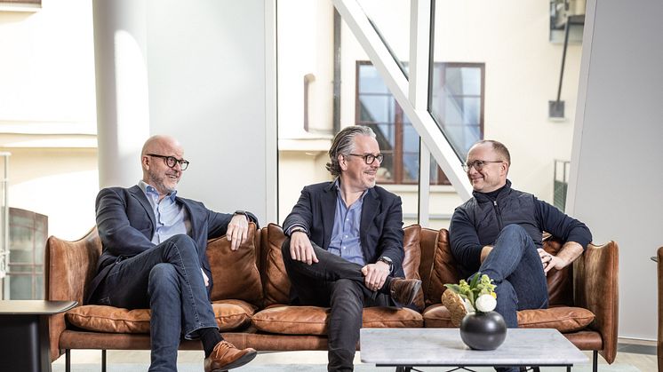 Peter Larsson, Thomas Bill Revland, Lars Sveder - co-founders of Monterro