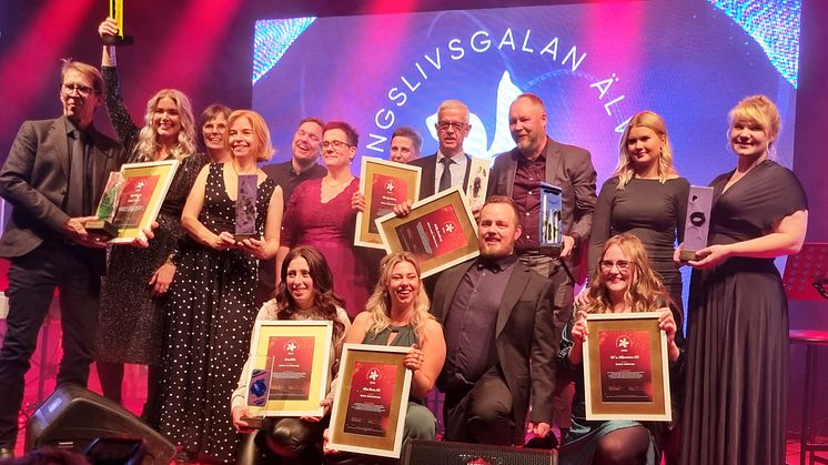 The winners in Älvsbyn’s Business Gala, photo Anneli Olfosson.