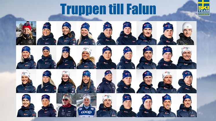 Svenska truppen till världscupavslutningen i Falun