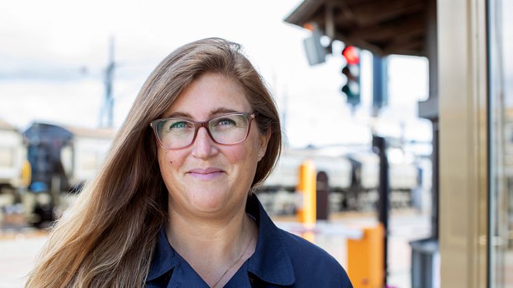 Linn Andersson, platschef på Boliden Rönnskär. Foto: Patrick Degerman