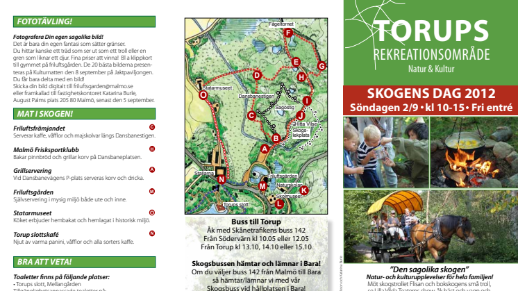 Skogens dag 2 september i Torup - "Den sagolika skogen"