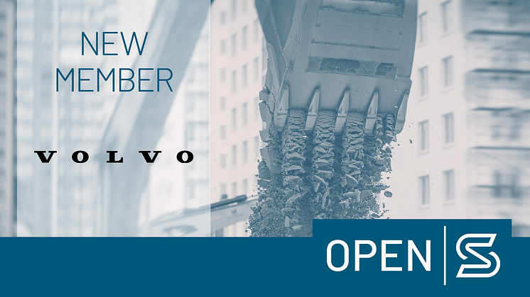 Volvo Construction Equipment går med i Open-S Alliance