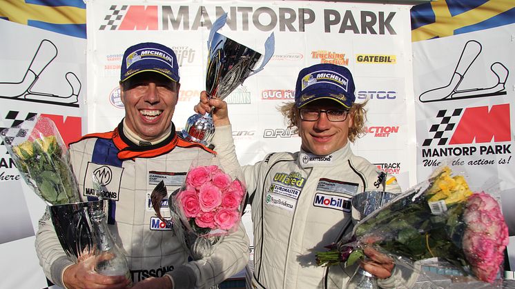 Ingvar Mattsson-Fredrik Larsson, Porsche 911 GT3 Cup. Segrare Swedish GT, GTA. Foto: Jerker Johansson