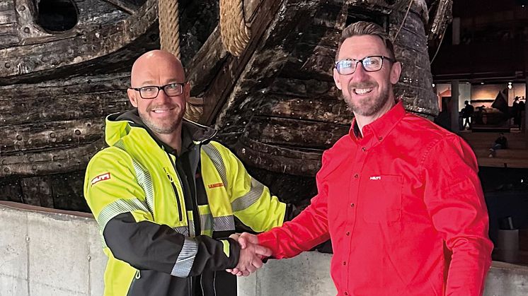 Hilti blir Hjalmarssons nyckelpartner för skeppet Vasas nya stöttning