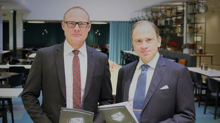 Björn Hellman och Henrik van Rijswijk, vd respektive förhandlingschef på Livsmedelsföretagen