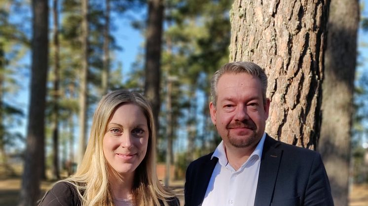 Anna Ohlin Ek, VD Destination Läckö-Kinnekulle och Mats Olsson, VD Next Skövde