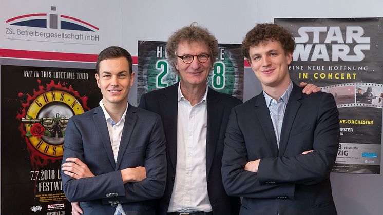 Die neue ZSL-Geschäftsführung: Philipp Franke, Prof. Dr. Michael Kölmel und Matthias Kölmel 