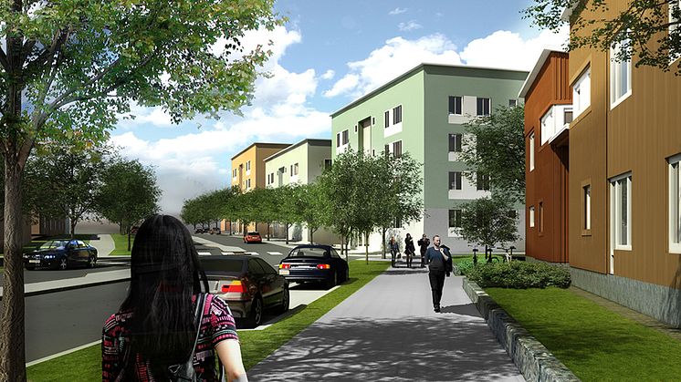 Midroc och Väsbyhem bygger bostäder i Eds Allé, Upplands Väsby