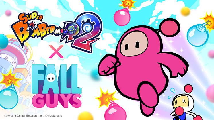 BROUGHT A BEAN TO A BOMB FIGHT! FALL GUYS RETURNS FOR MORE EXPLOSIVE ACTION IN SUPER BOMBERMAN R 2