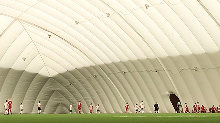 Hoppfullt för fotbollshallen      Foto: Piteå kommun