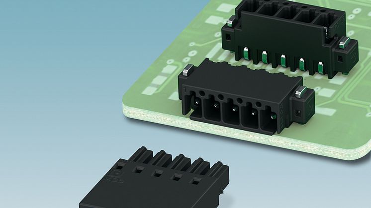 Compact PCB connectors with a 2.54 mm pitch