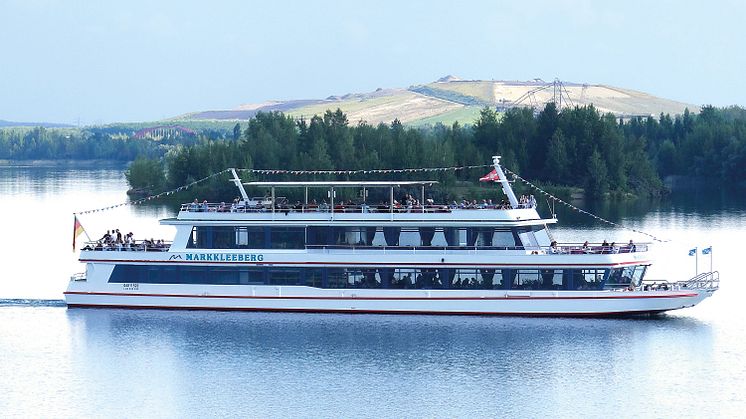 Bis Oktober 2022 schippert die MS Markkleeberg ihre Gäste über den Markkleeberger See - Foto: Stephan Mann, PSL