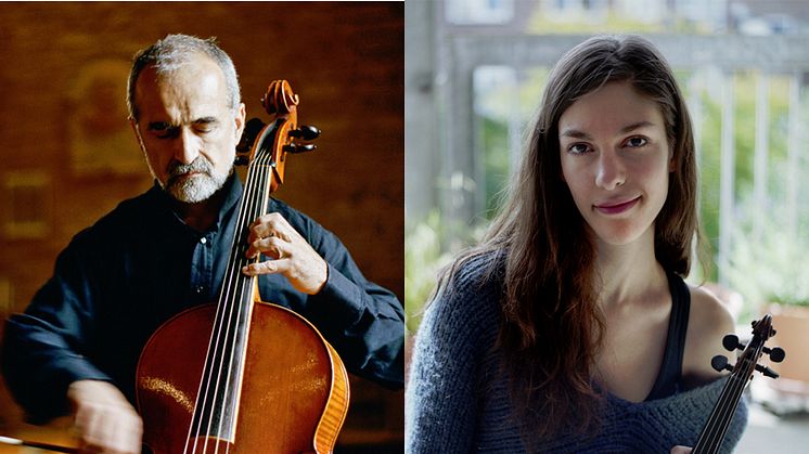 Mauro Valli (cello) och Elicia Siverstein (violin)