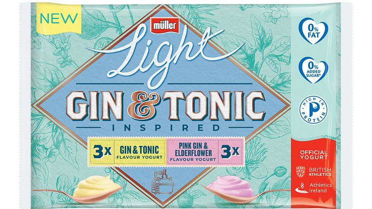 Müllerlight launches gin & tonic inspired yogurt